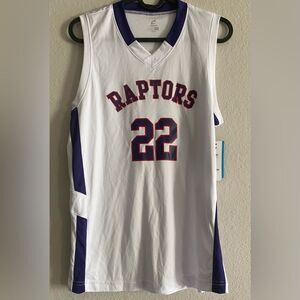 New Champro Youth Boy White Purple Raptors Jersey #22 Basketball Large L ACTIVE